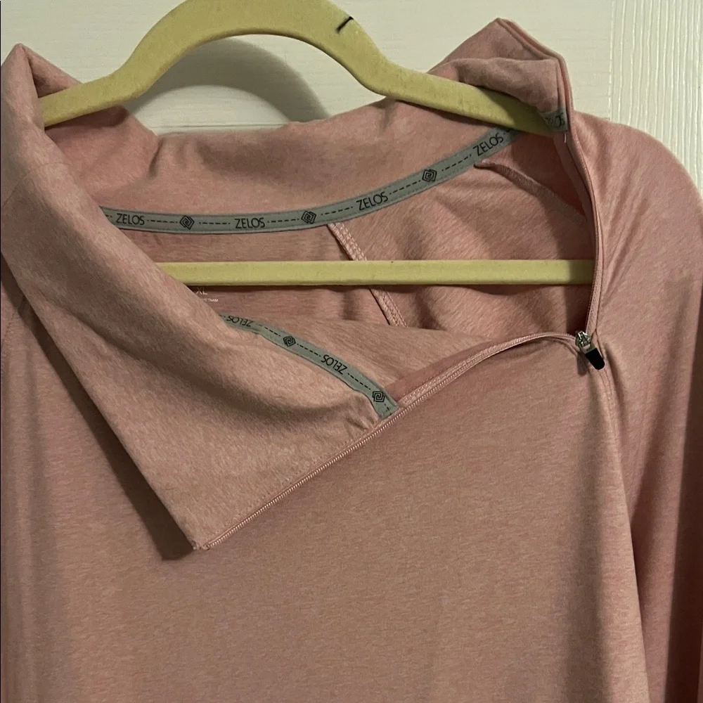 ZELOS Soft Pink Cowl Neck Top - Picture 7 of 7
